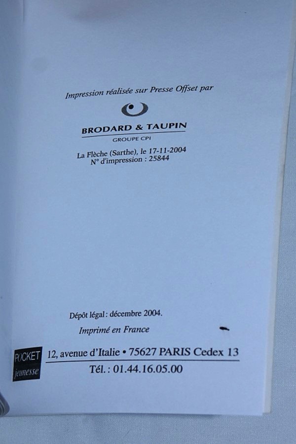 Les erreurs du passé date d'édition