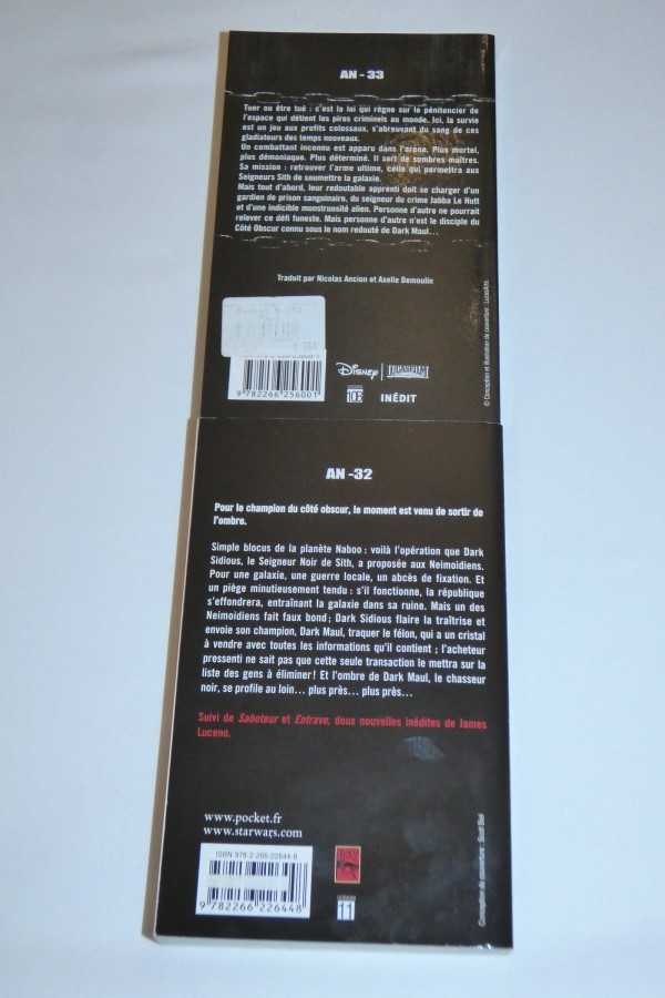 Star Wars - Lot Dark Maul dos