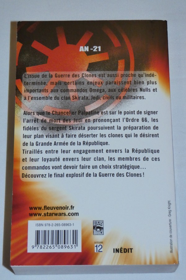 Star Wars - Ordre 66 dos