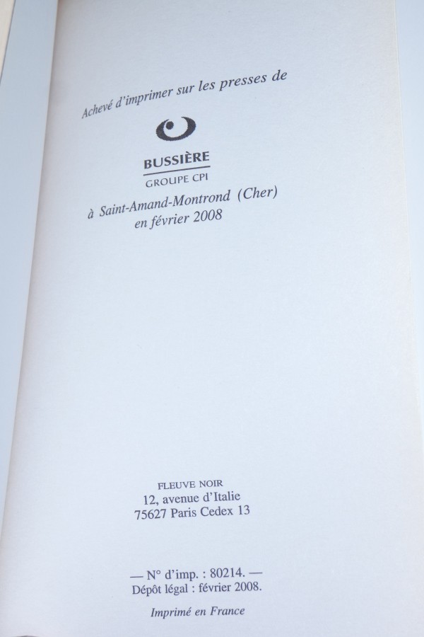 Star Wars - La Voie de la destruction date d'édition