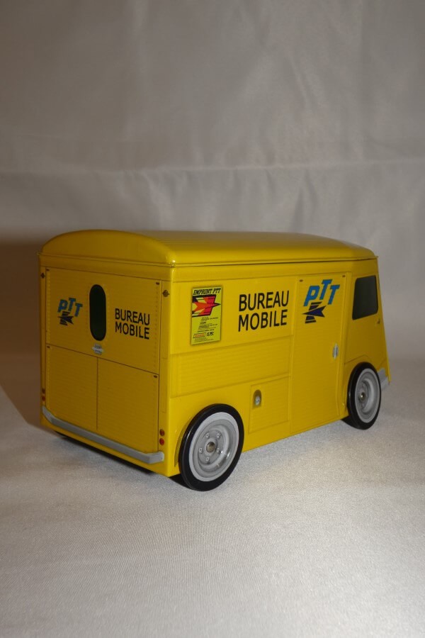 Boite en métal Citroën Tube HY jaune PTT