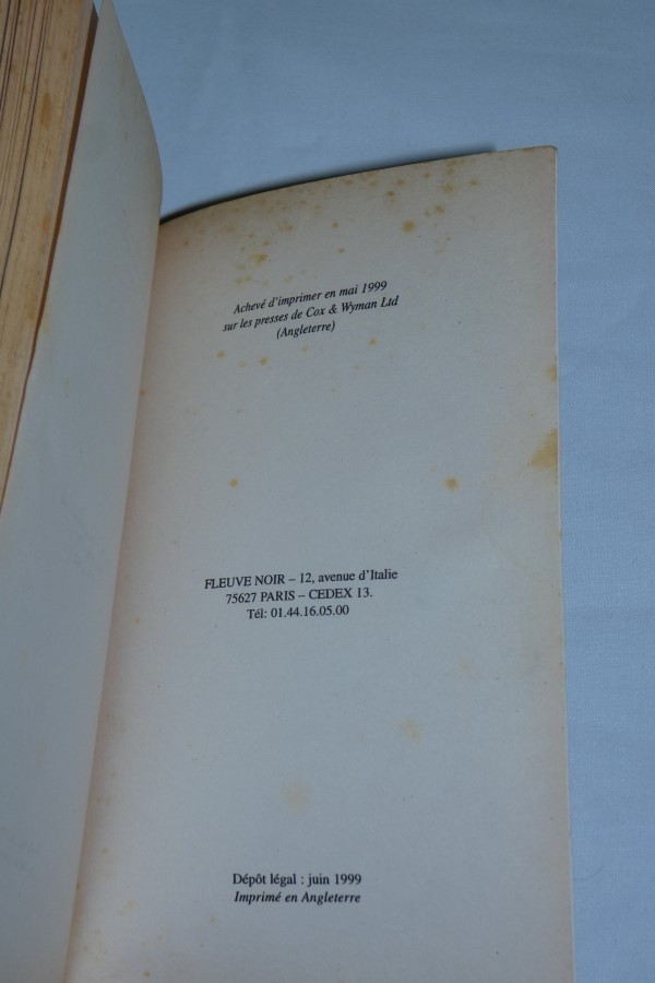 Star Wars - Les ombres de l'Empire - date d'édition et jaunissement