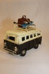 Combi Volkswagen noir et blanc vintage