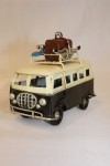 Combi Volkswagen noir et blanc vintage