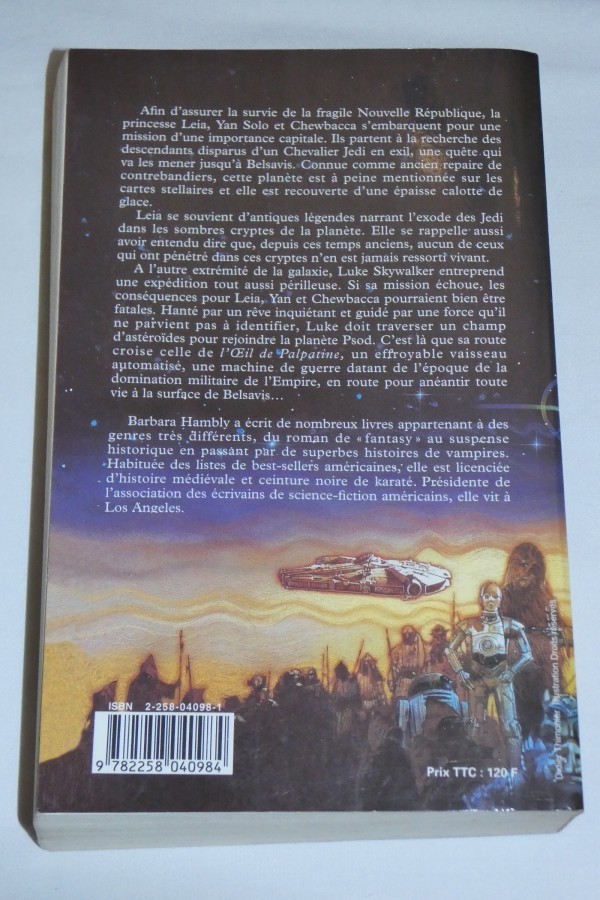 Star Wars - Les enfants du Jedi - dos