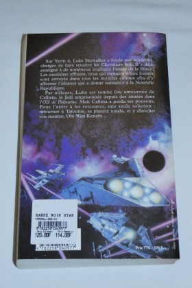 Star Wars - Le sabre noir- dos