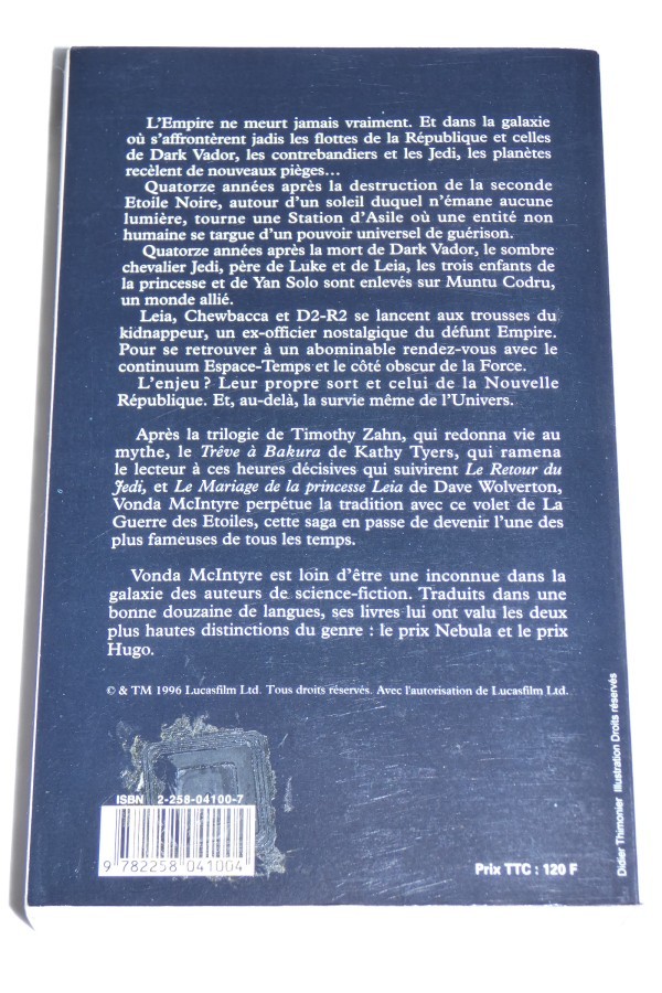 Star Wars - L'étoile de cristal - dos