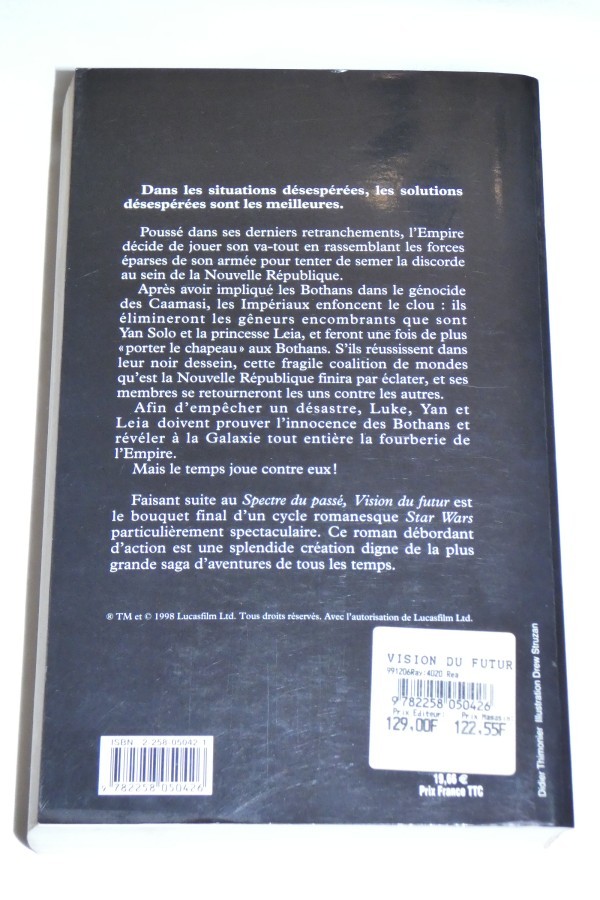 Star Wars - Vision du futur - dos