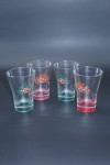 Lot de 4 verres Martini vintage