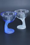 Lot de 2 coupes à glace en verre profil