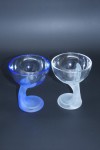 Lot de 2 coupes à glace en verre