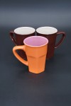 Lot de 3 tasses côtelées