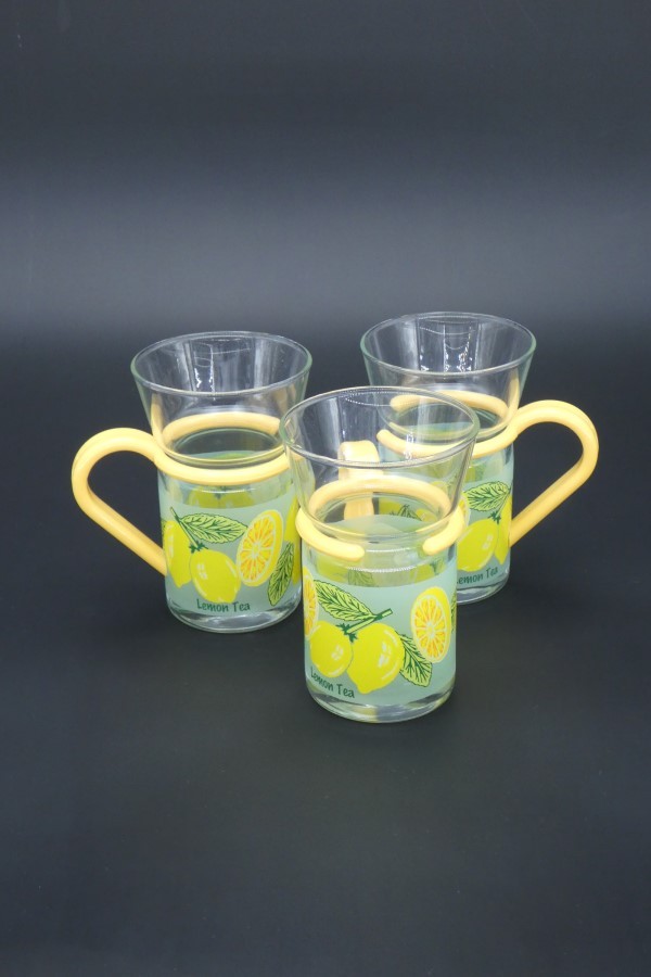 Lot de 3 tasses à thé Lemon Tea