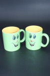 2 mugs sourires verts face avant