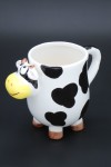 Tasse vache en céramique profil gauche