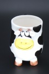 Tasse vache en céramique de face