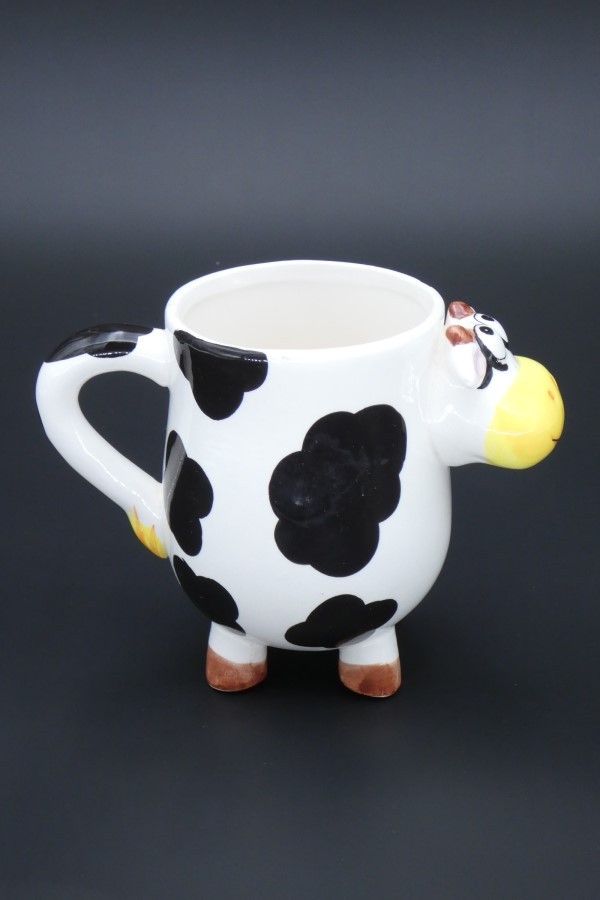 Tasse vache en céramique profil droit