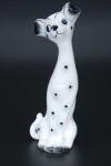 Statuette de dalmatien vintage yeux ouverts de face