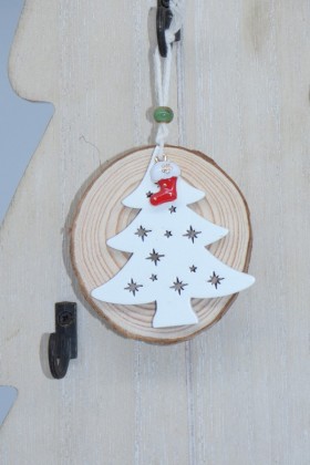 Décoration de Noël à suspendre chaussette de Noël