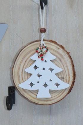 Décoration de Noël à suspendre ruban