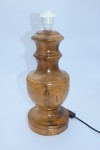 Pied de lampe en bois massif vintage