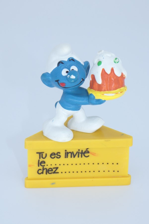 Schtroumpf gourmand invitation