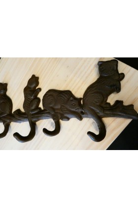 Patère 5 chats chats 3, 4 et 5