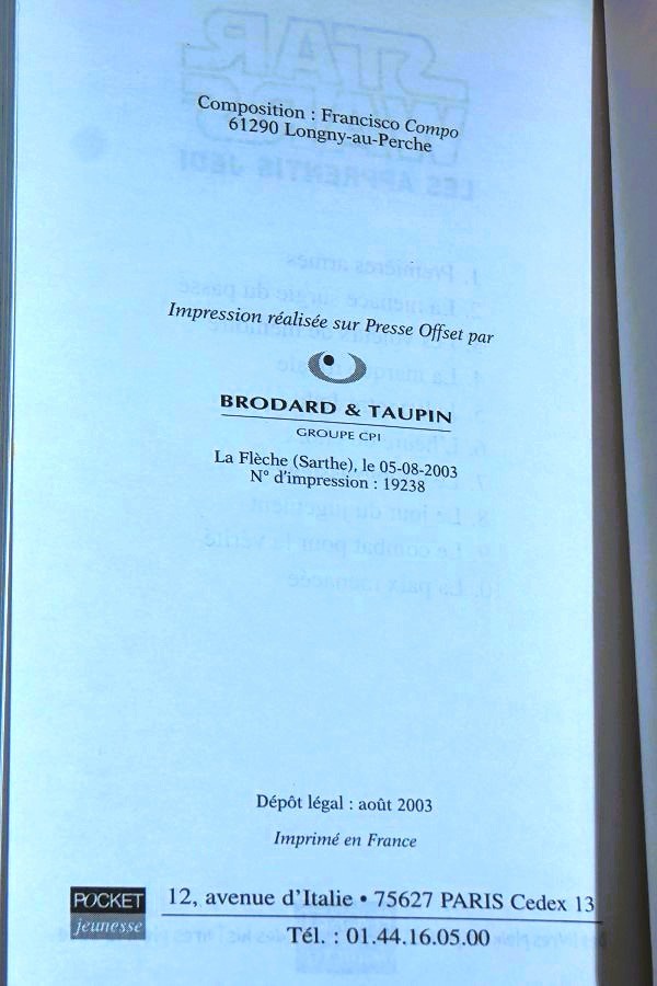 La paix menacée date d'édition